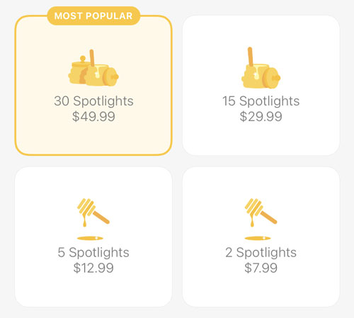 Bumble Spotlight Cost